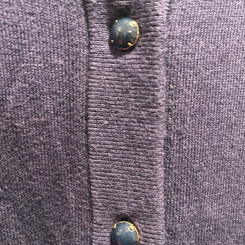 Kate Spade Women's Navy Cardigan with Bow Detail - Size L - Picture 3 of 16